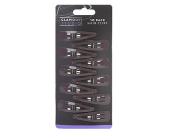 10x Hair Clips Snap Hairpins Slides Kirby Pins Set Women Baby Girls Metal Grip - ZYBUX